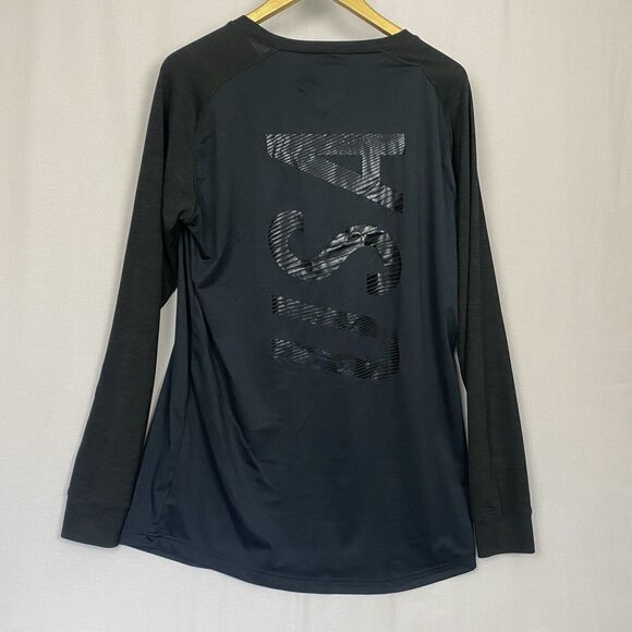 American Eagle AE Active 360 Extreme Flex Shirt Mens Medium Tall Black USA Flag - Picture 3 of 10